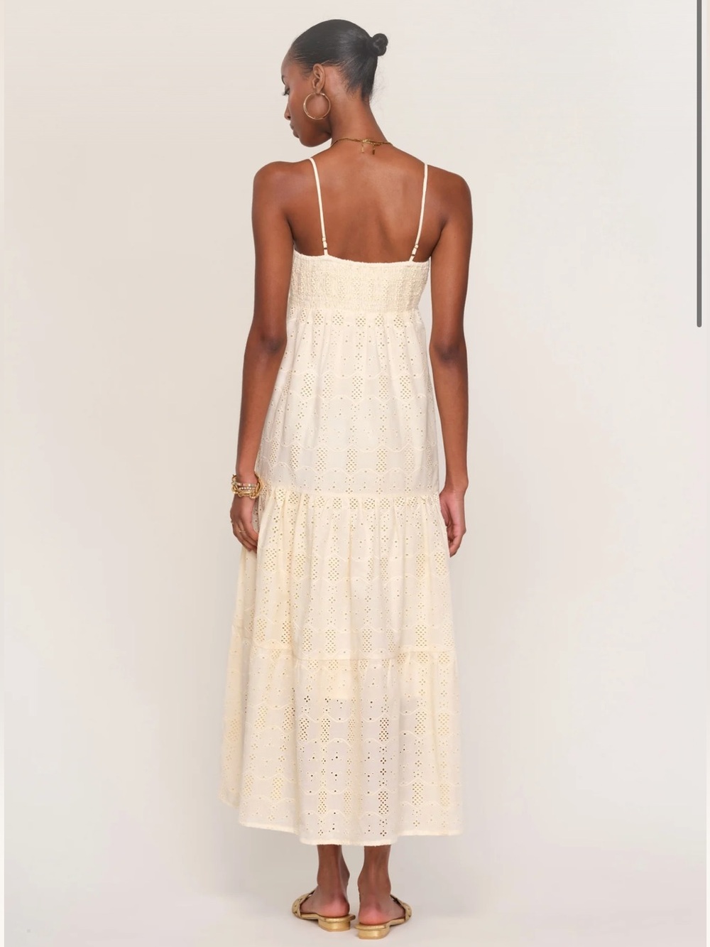 Heartloom Annie Eyelet Maxi Dress Ecru NWT - Picture 4 of 13